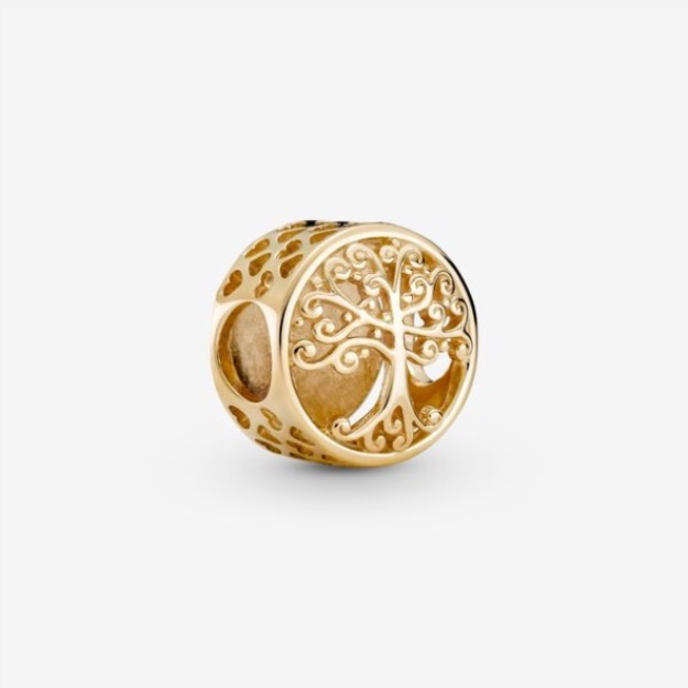 Openwork Family Roots Charm Pandora Gold