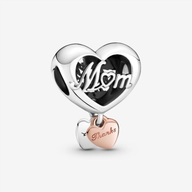 Thank You Mum Heart Charm Pandora