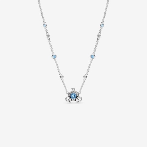 Disney Pumpkin Coach Collier Necklace Pandora