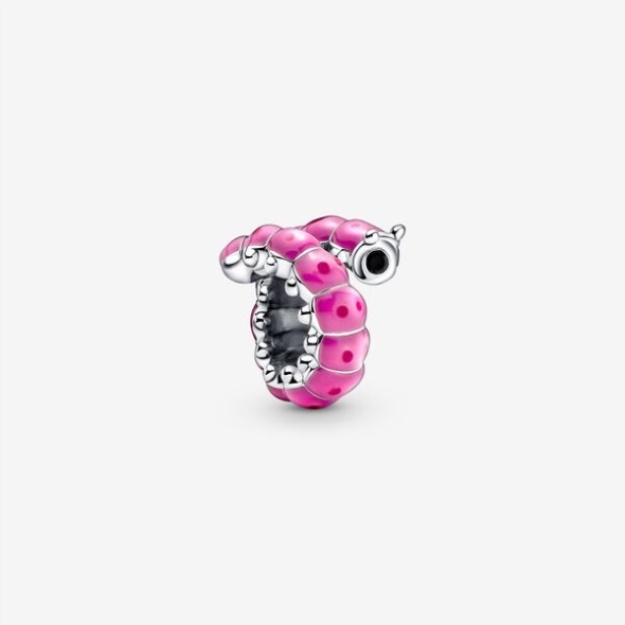 Cute Curled Caterpillar Charm Pandora