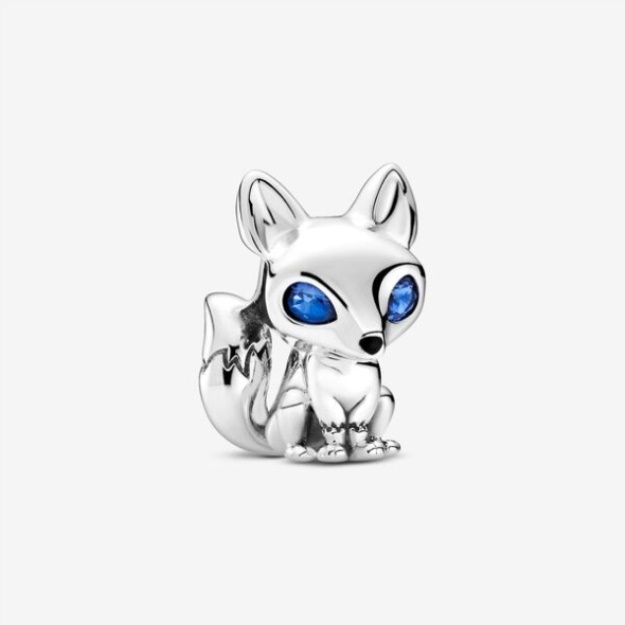 Blue-Eyed Fox Charm Pandora