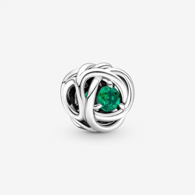 May Green Eternity Circle Charm Pandora