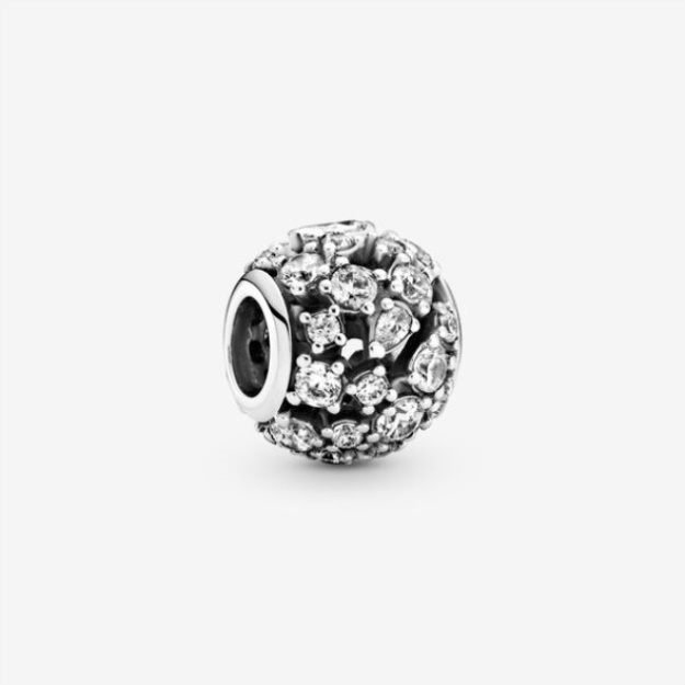 Sparkling Round Openwork Charm Pandora