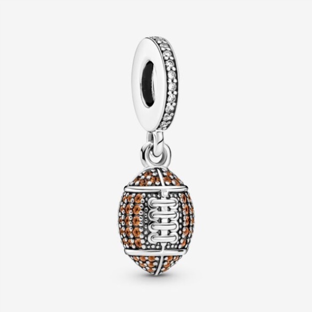 American Football Dangle Charm Pandora