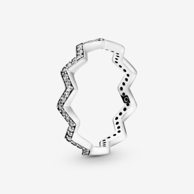 Shimmering Zigzag Ring-Final Sale Pandora