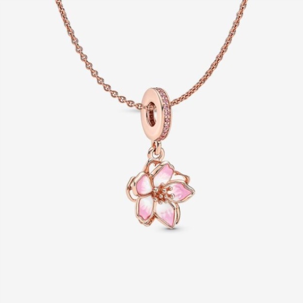 Cherry Blossom Pendant Necklace Set Pandora