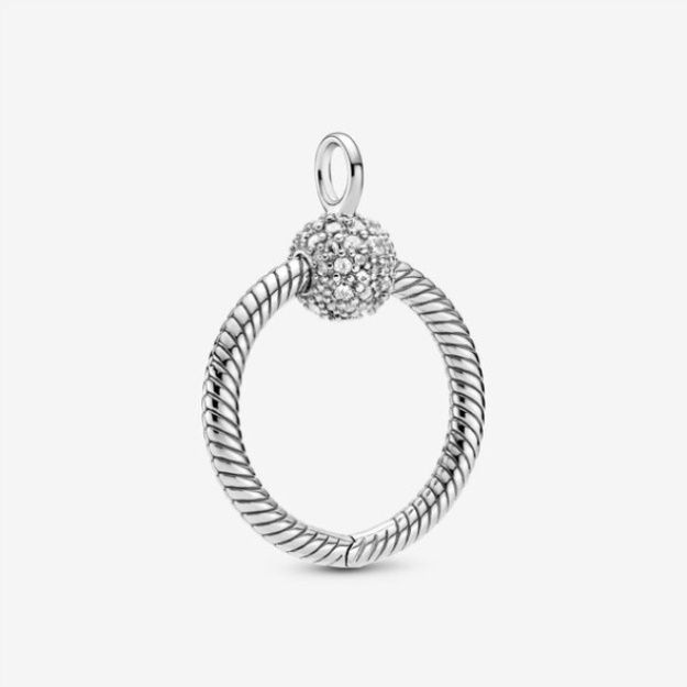 Pandora Moments Small Pave O Pendant