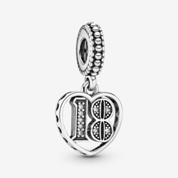 18th Celebration Dangle Charm Pandora
