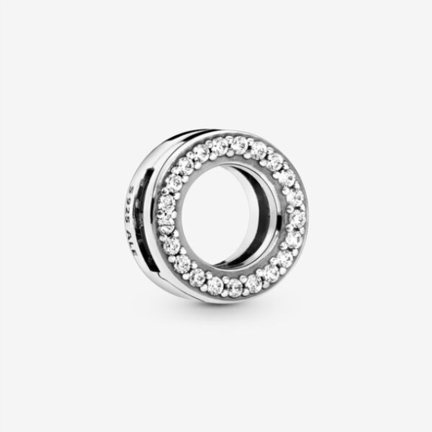 Circle Of Pave Clip Charm Pandora