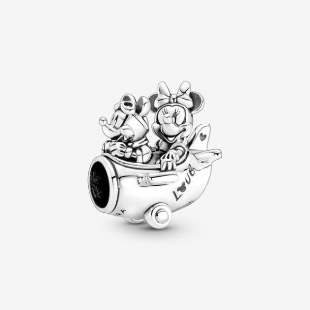 Disney Mickey Mouse Minnie Mouse Airplane Charm Pandora