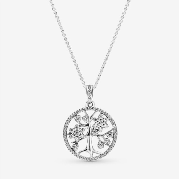 Pandora Sparkling Family Tree Necklace