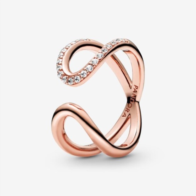 Wrapped Open Infinity Ring Pandora