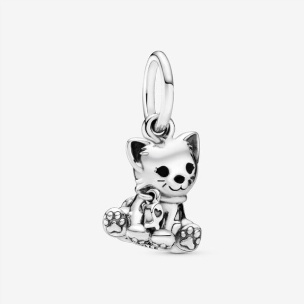 Kitty-Cat Dangle Charm Pandora