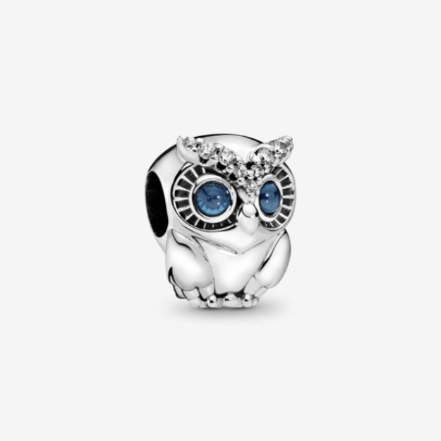 Sparkling Owl Charm Pandora