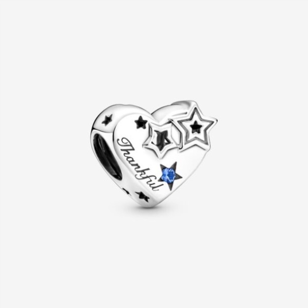 Thankful Heart Stars Charm Pandora
