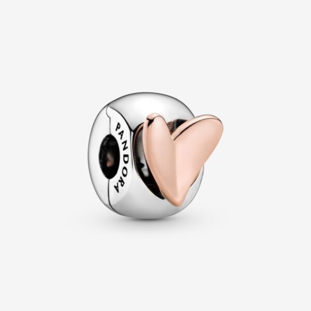 Freehand Heart Clip Charm Pandora