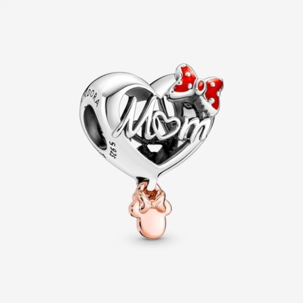 Disney Minnie Mouse Mom Heart Charm Pandora