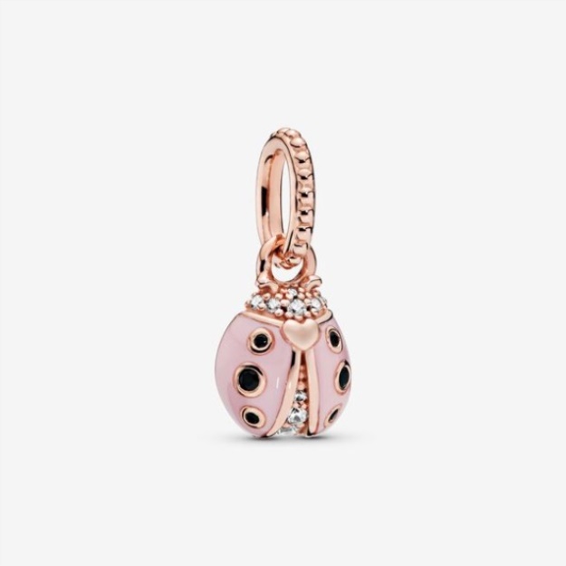 Pink Ladybird Pendant Pandora