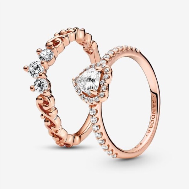 Hopeless Romantic Promise Ring Set Pandora