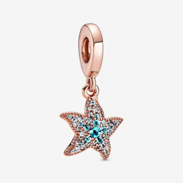 Sparkling Starfish Dangle Charm Pandora