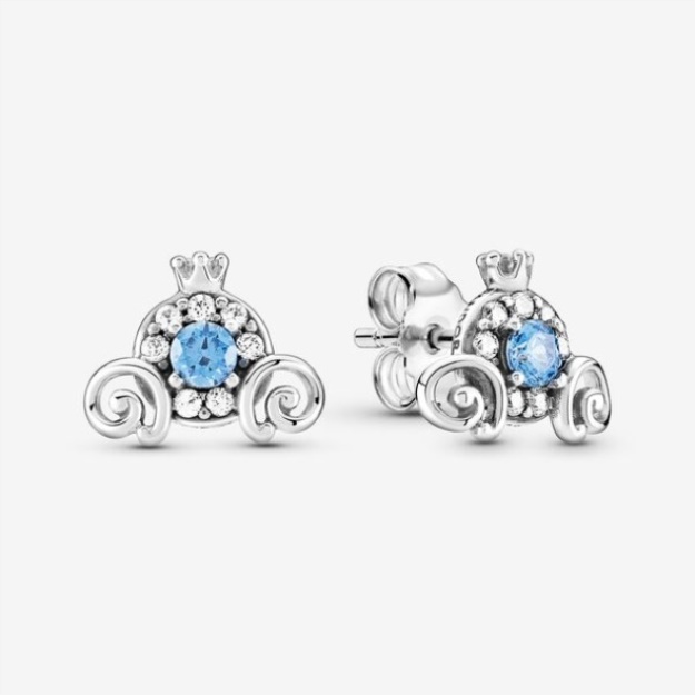 Disney Cinderella Pumpkin Coach Stud Earrings Pandora