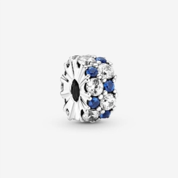 Clear & Blue Sparkling Clp Charms Pandora