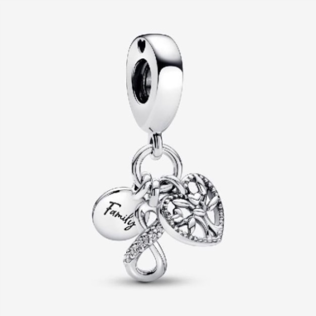 Family Infinity Triple Dangle Charms Pandora