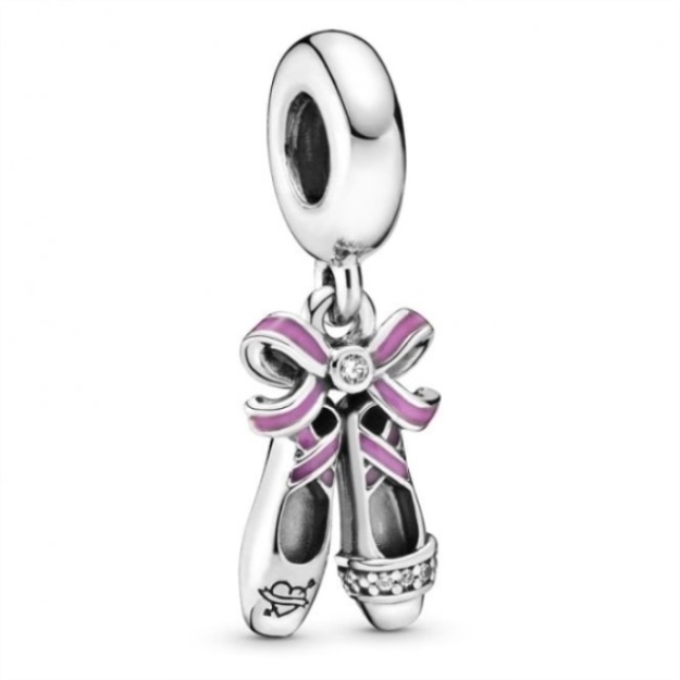 Pink Ballerina Shoes Dangle Charms Pandora